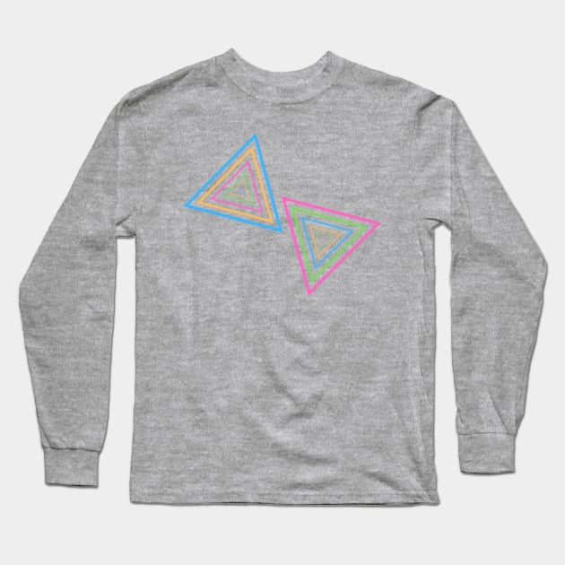 Triangle texture Long Sleeve T-Shirt by WaltzConer